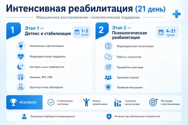 Реабилитация за 21 день в Тольятти